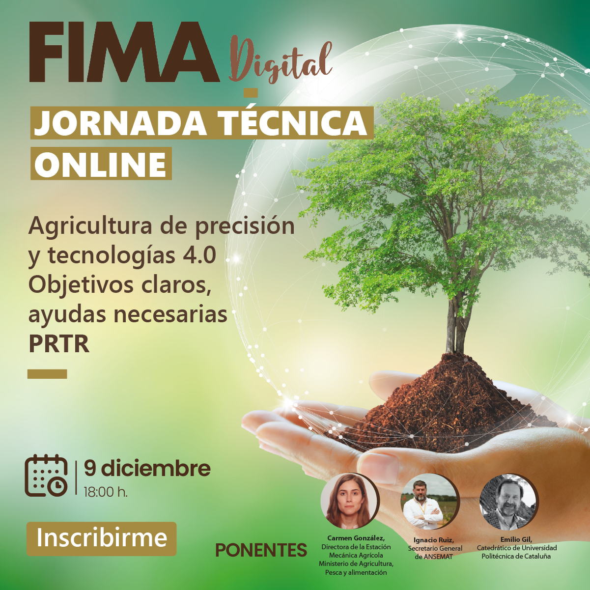 FIMA digital, se centra en la agricultura de precisión y las tecnologías 4.0, dentro del PRTR, como eje central de su jornada digital