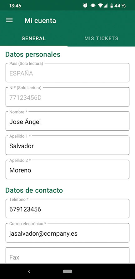 Extranet of visitors